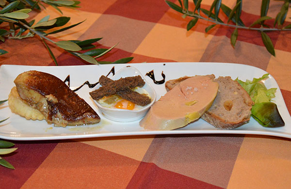 Foie gras pour le repas séminaire de fin d'année